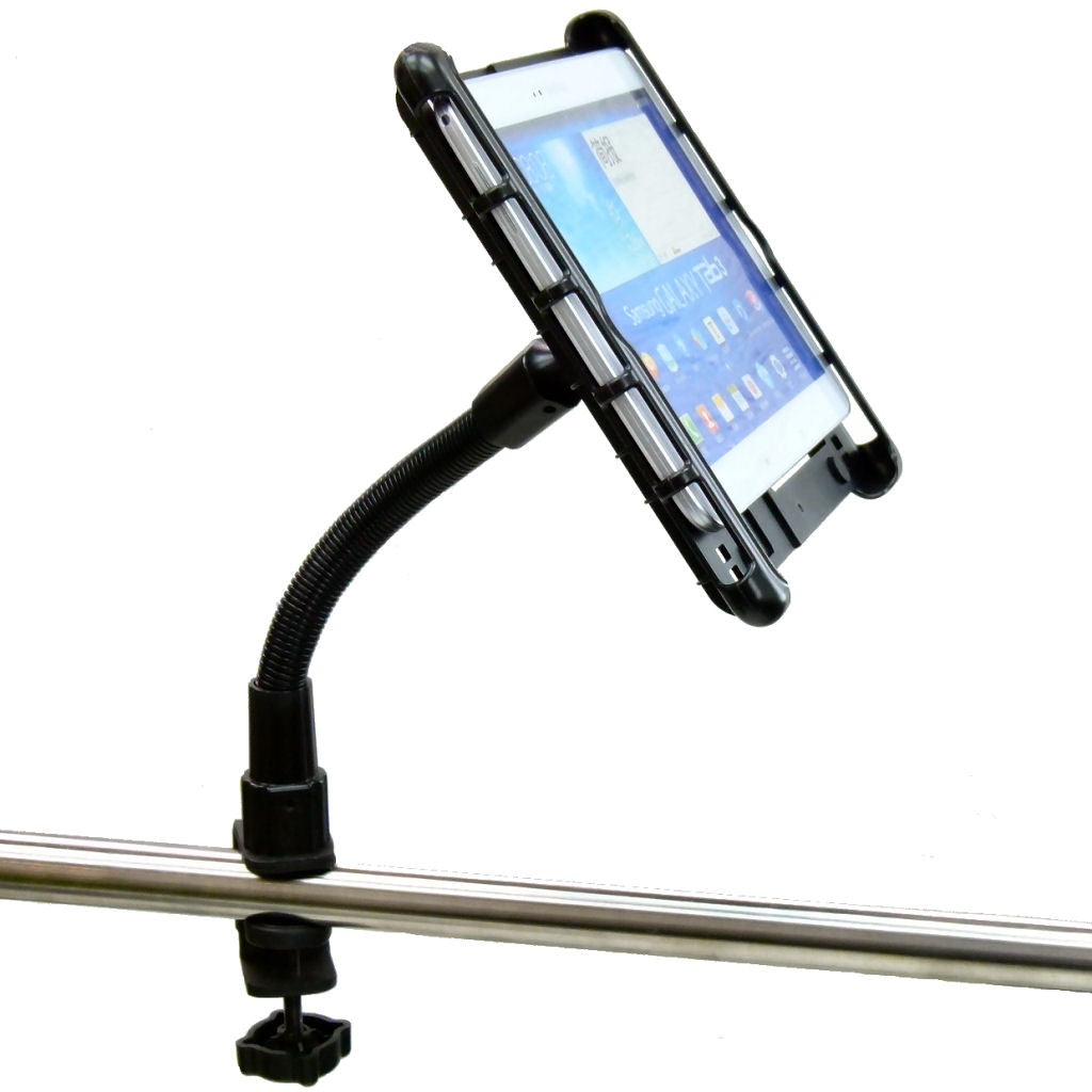 Heavy Duty C-Clamp Cross Trainer Treadmill Gym Tablet Holder for Samsung Galaxy Tab 3 (sku 34289)