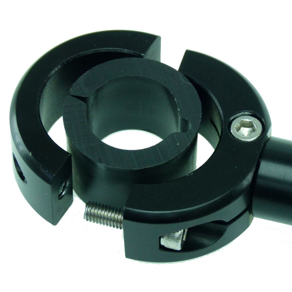 12cm Extended Bike Mororcycle Handlebar Mount &amp; 4 Hole AMPS Adapter for TomTom Rider 500 - 550 Dock (sku 54891) - BuyBits Ltd UK