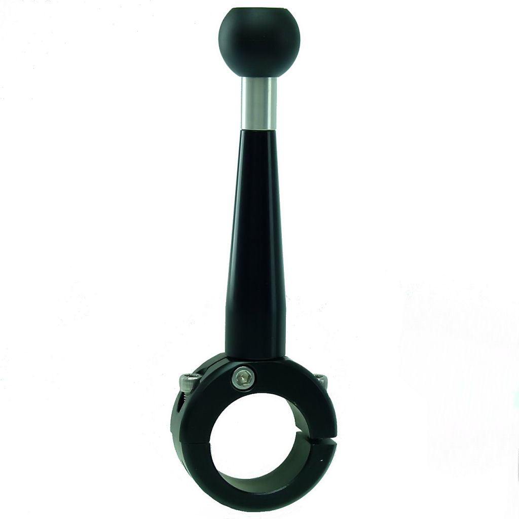 12cm Extended Bike Mororcycle Handlebar Mount with 25mm - 1" Ball  (sku 34344) - BuyBits Ltd UK