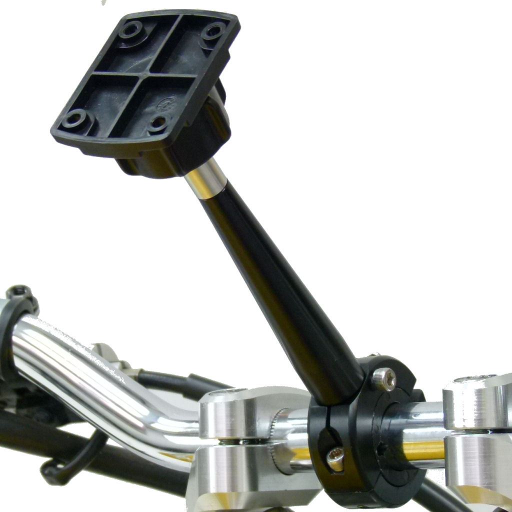 14.5cm Extended Bike Mororcycle Handlebar Mount &amp; 4 Hole AMPS Adapter for TomTom Rider 500 - 550 Dock (sku 54890) - BuyBits Ltd UK