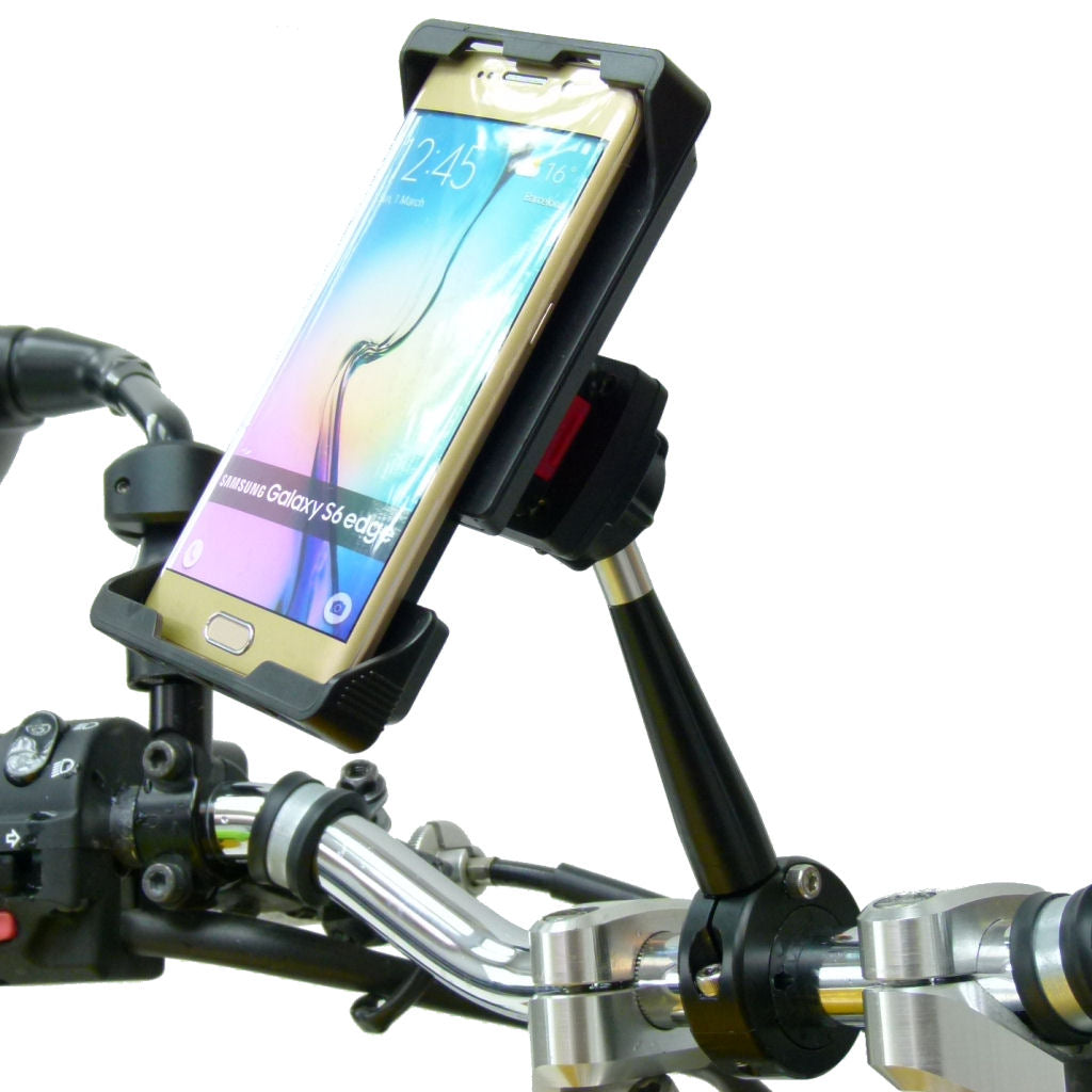 Phone Bike Mount with Rain Cover for Samsung Galaxy S6 Edge - Use with a Case (sku 34368)