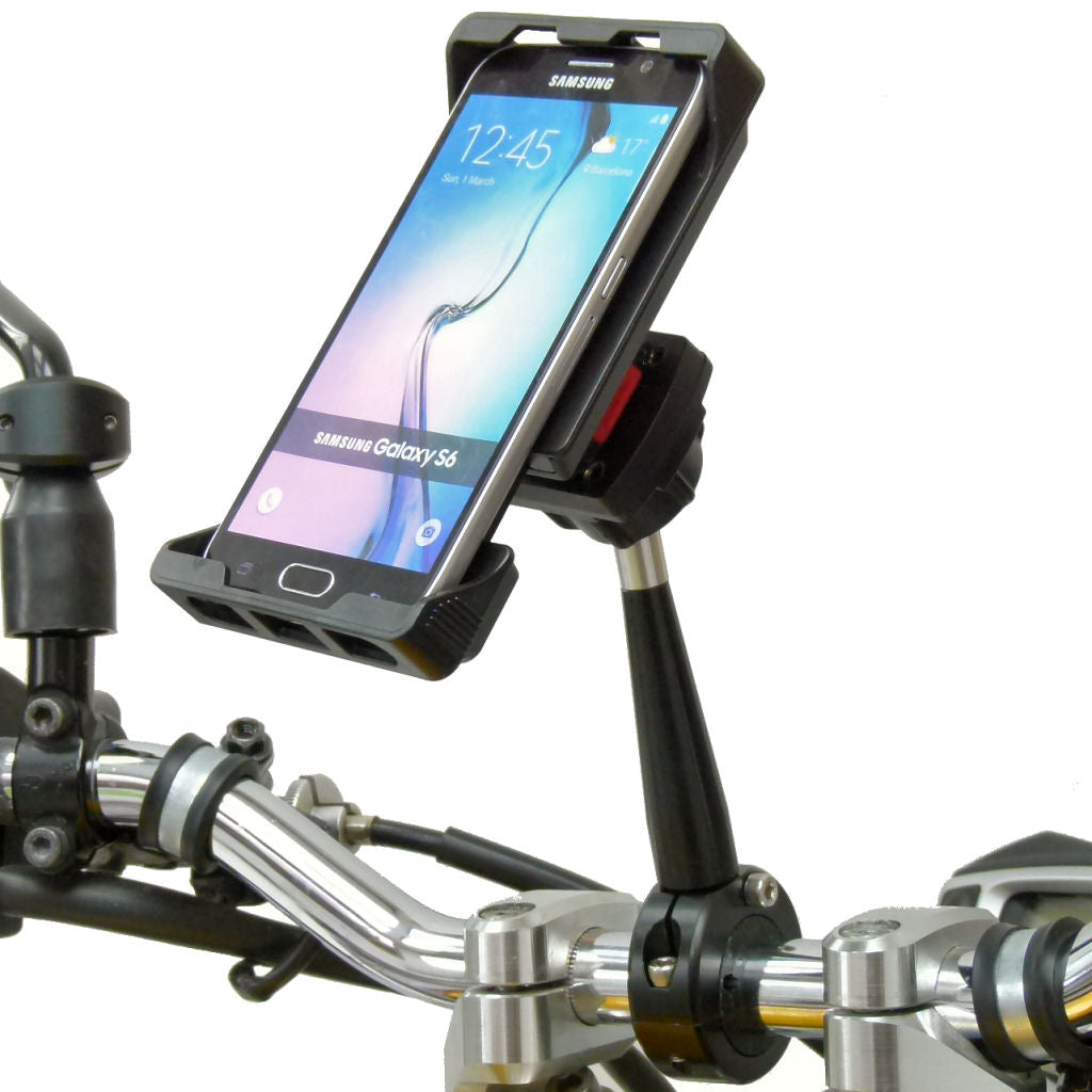 Phone Bike Mount with Rain Cover for Samsung Galaxy S6 - Use with a Case (sku 34369)