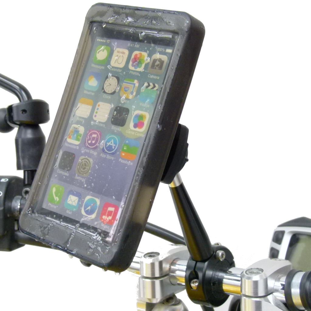 Extended Bike Handlebar Mount with Rain Cover for iPhone 11 (sku 49202) - BuyBits Ltd UK