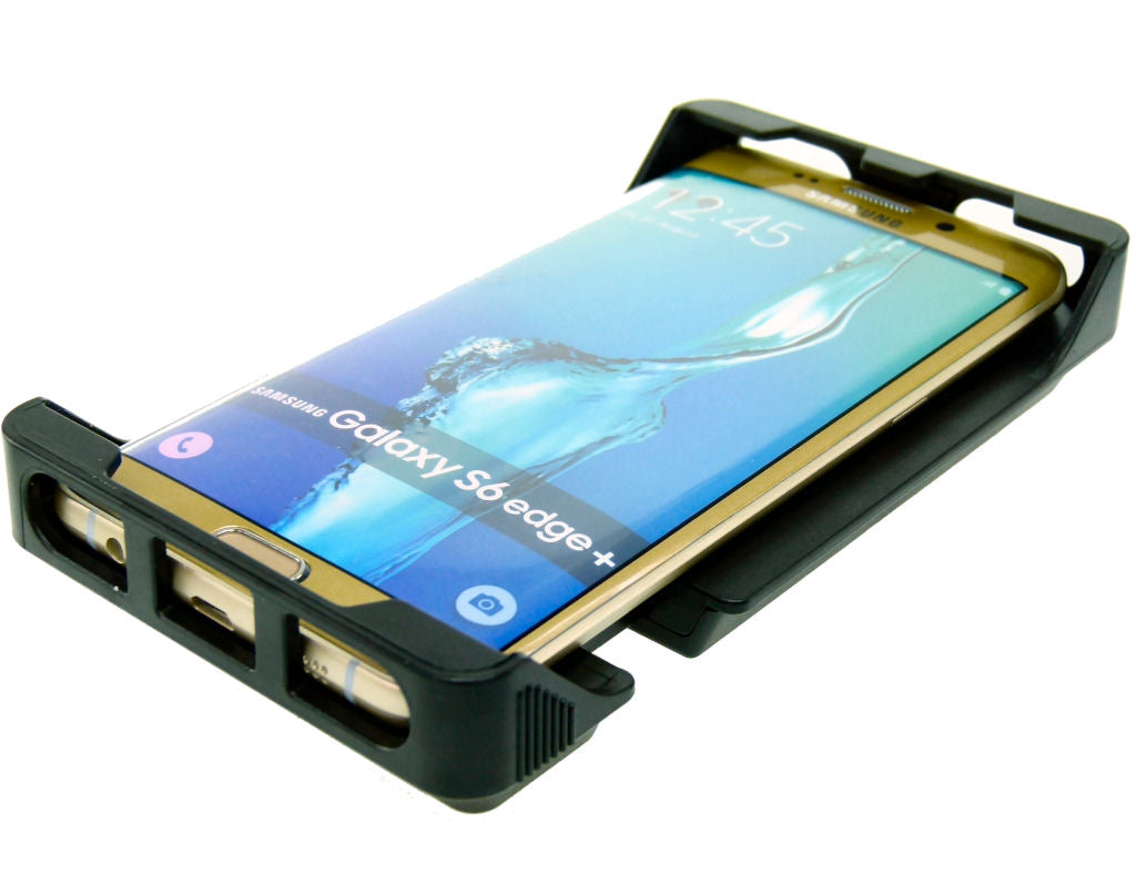 Phone Bike Mount with Rain Cover for Samsung Galaxy S6 Edge PLUS  - Use with a Case (sku 34382)