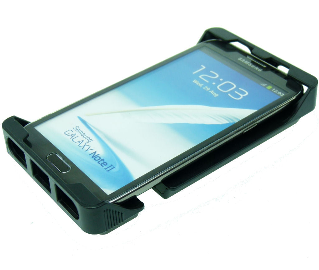 Phone Bike Mount with Rain Cover for Samsung Galaxy Note 2  - Use with a Case (sku 34384)