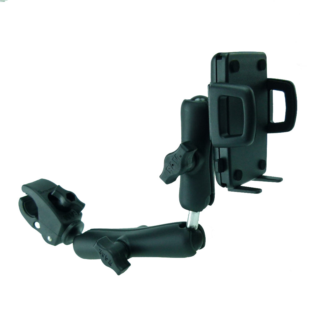 Wheelchair Rail - Tube Mount with Extension and Universal Phone Holder (sku 30632)