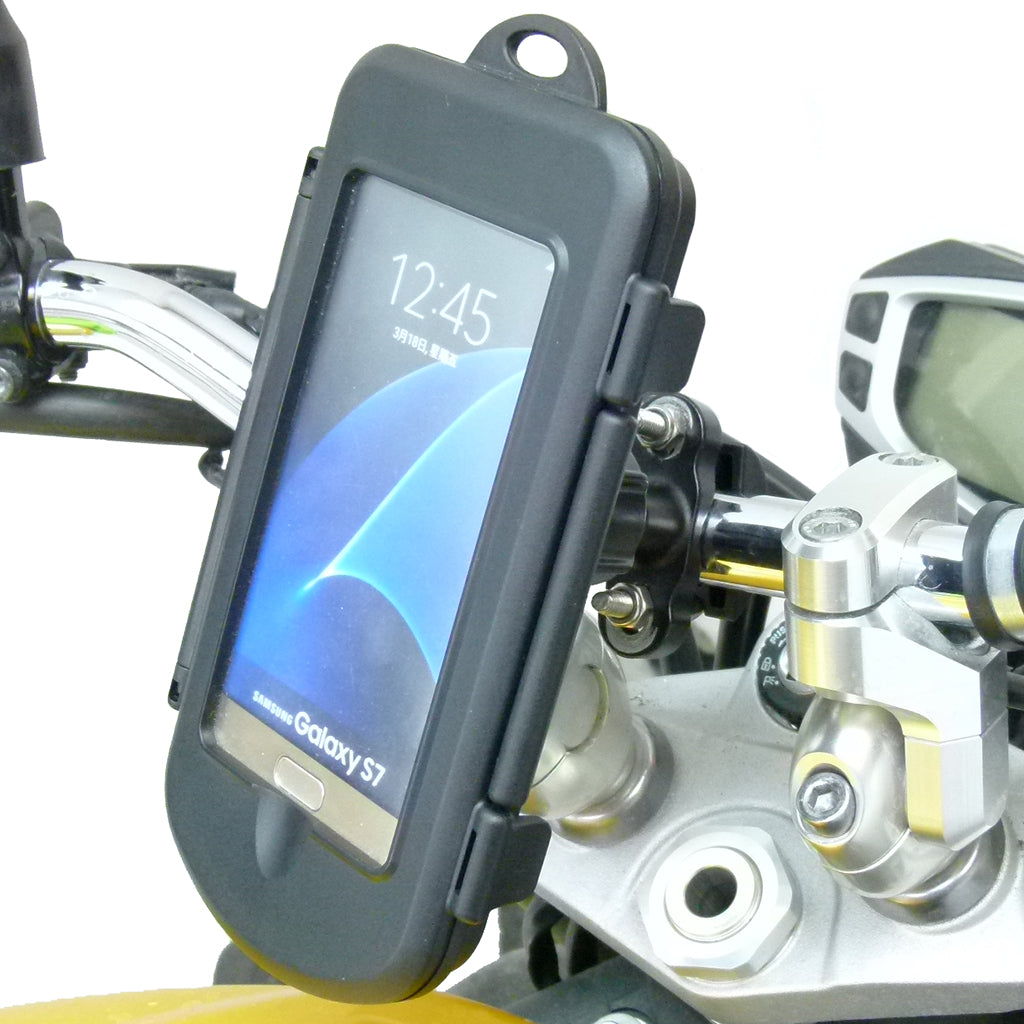 Motorcycle U-bolt Mount &amp; Waterproof Cases for Samsung Galaxy S7 (sku 34519)