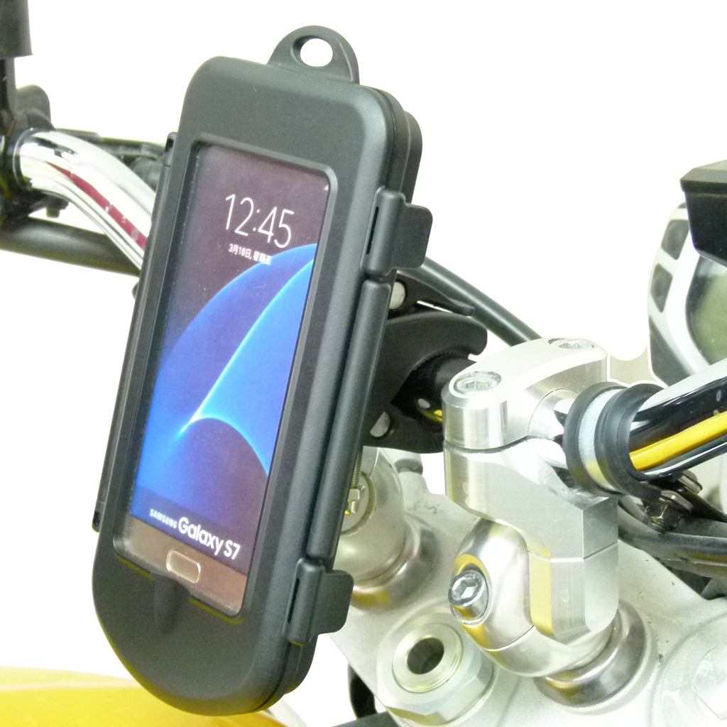 Quick Fix Motorcycle Handlebar Mount &amp; Waterproof Cases for Samsung Galaxy S7 (sku 34528)