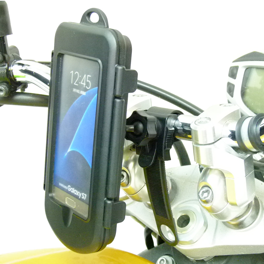 Motorcycle Locking Strap Mount &amp; Waterproof Cases for Samsung Galaxy S7 (sku 34527)