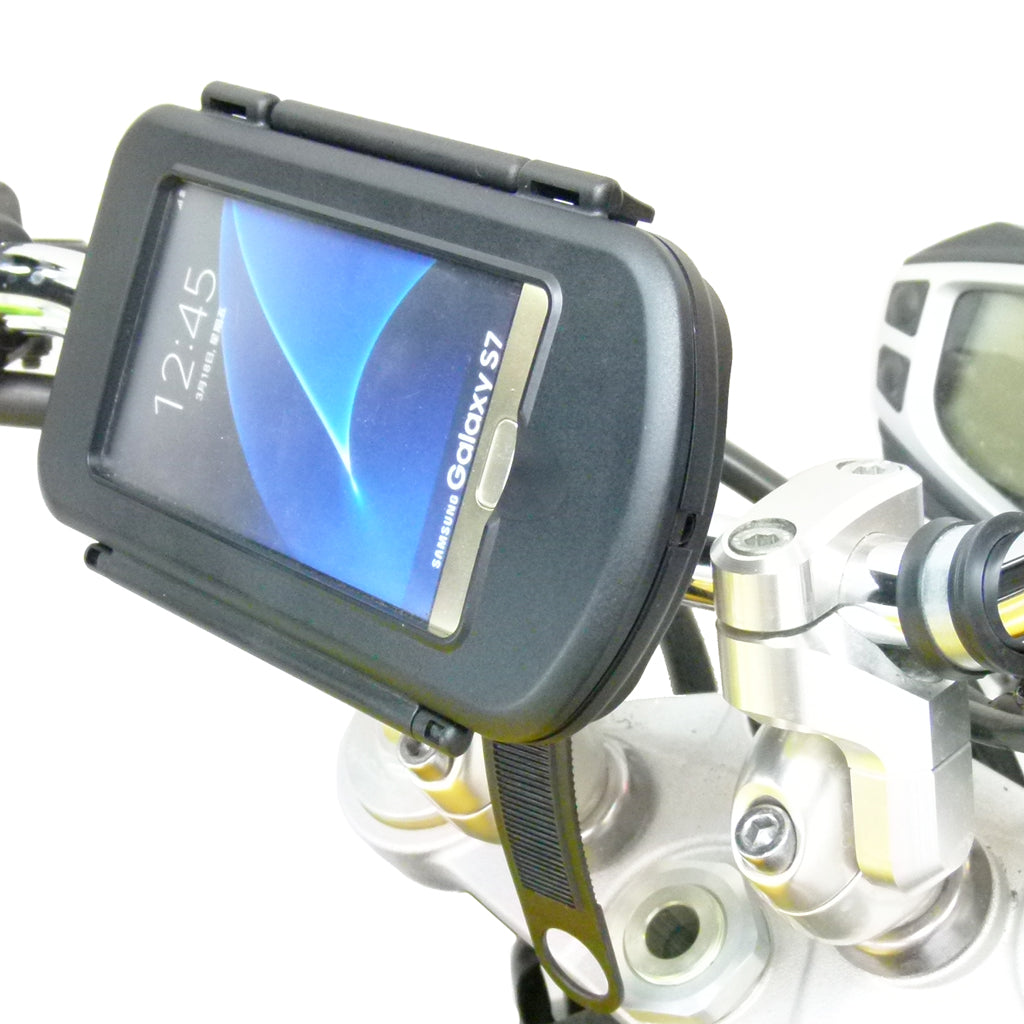 Motorcycle Locking Strap Mount &amp; Waterproof Cases for Samsung Galaxy S7 (sku 34527)