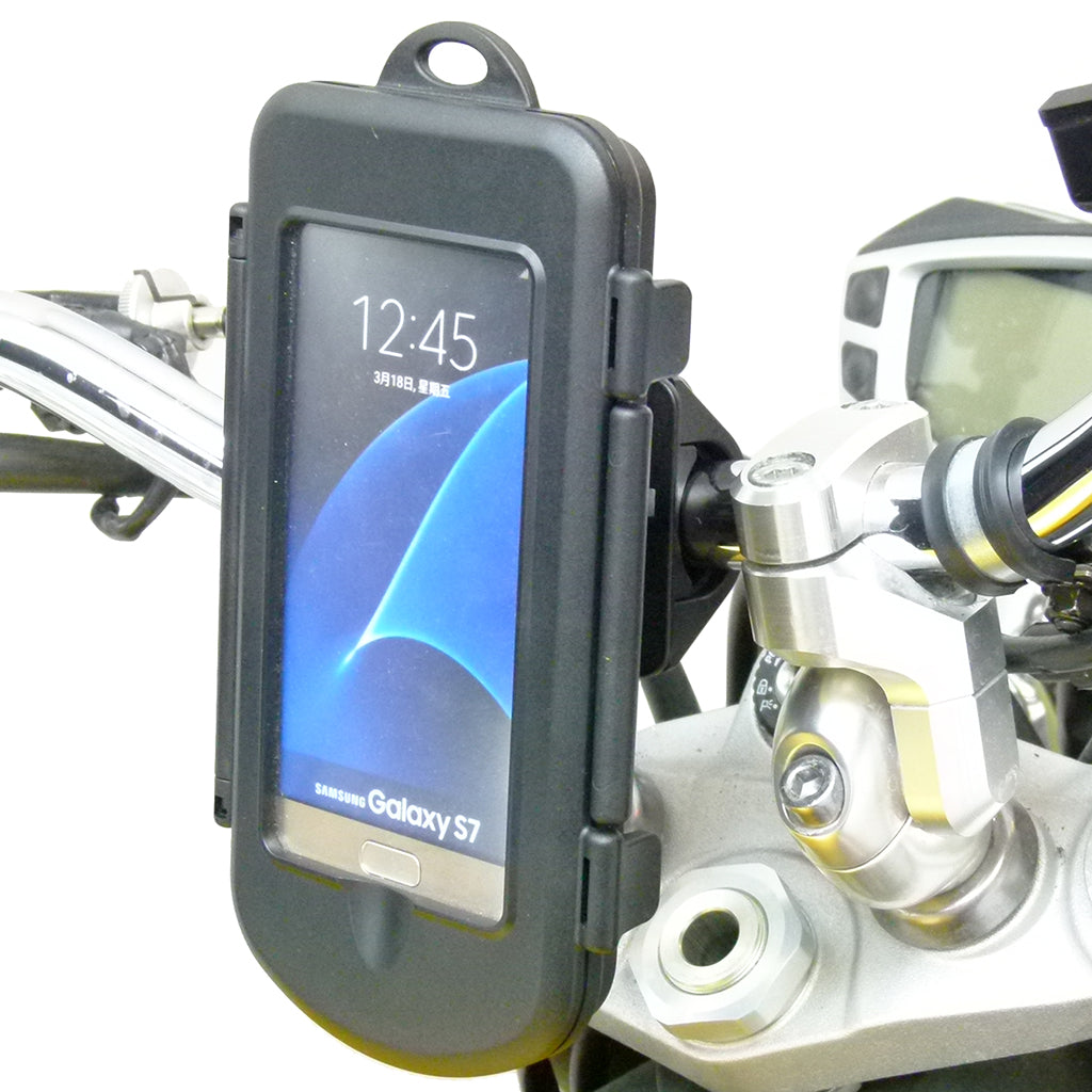 Motorcycle Handlebar Mount &amp; Waterproof Cases for Samsung Galaxy S7 (sku 34530)