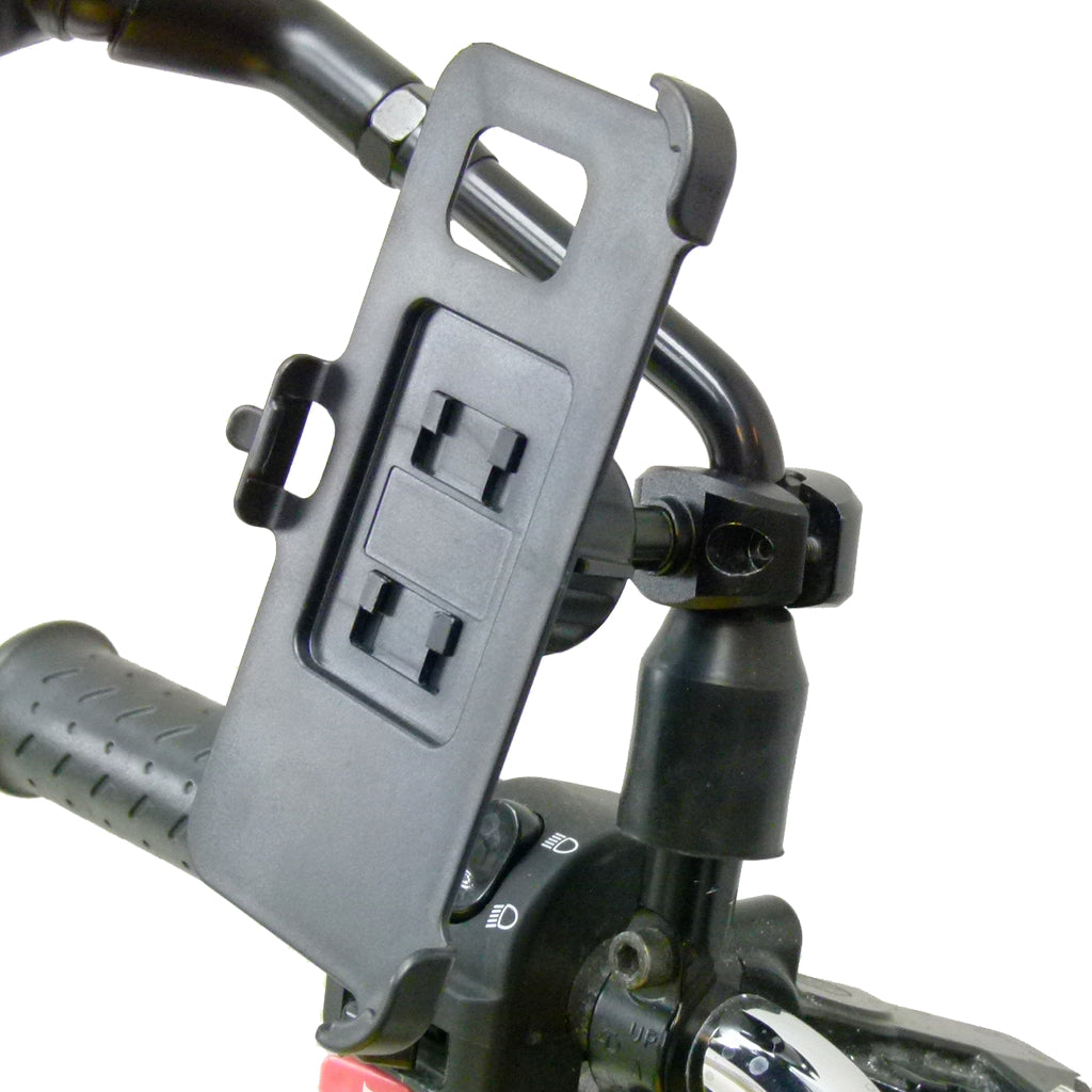 Dedicated Motorcycle Scooter Moped Mirror Stem Phone Mount for Samsung Galaxy S7 Edge (sku 34560)