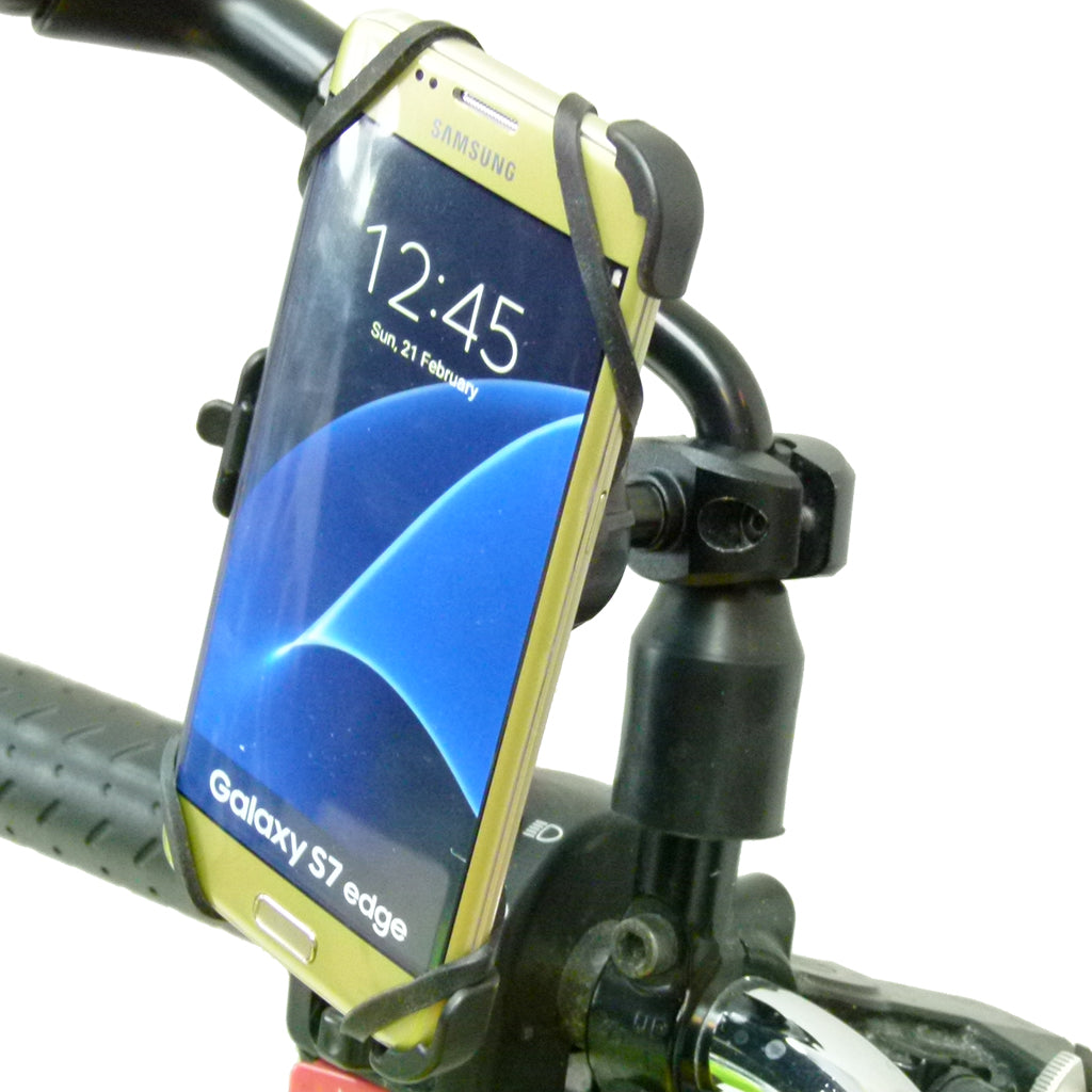 Dedicated Motorcycle Scooter Moped Mirror Stem Phone Mount for Samsung Galaxy S7 Edge (sku 34560)