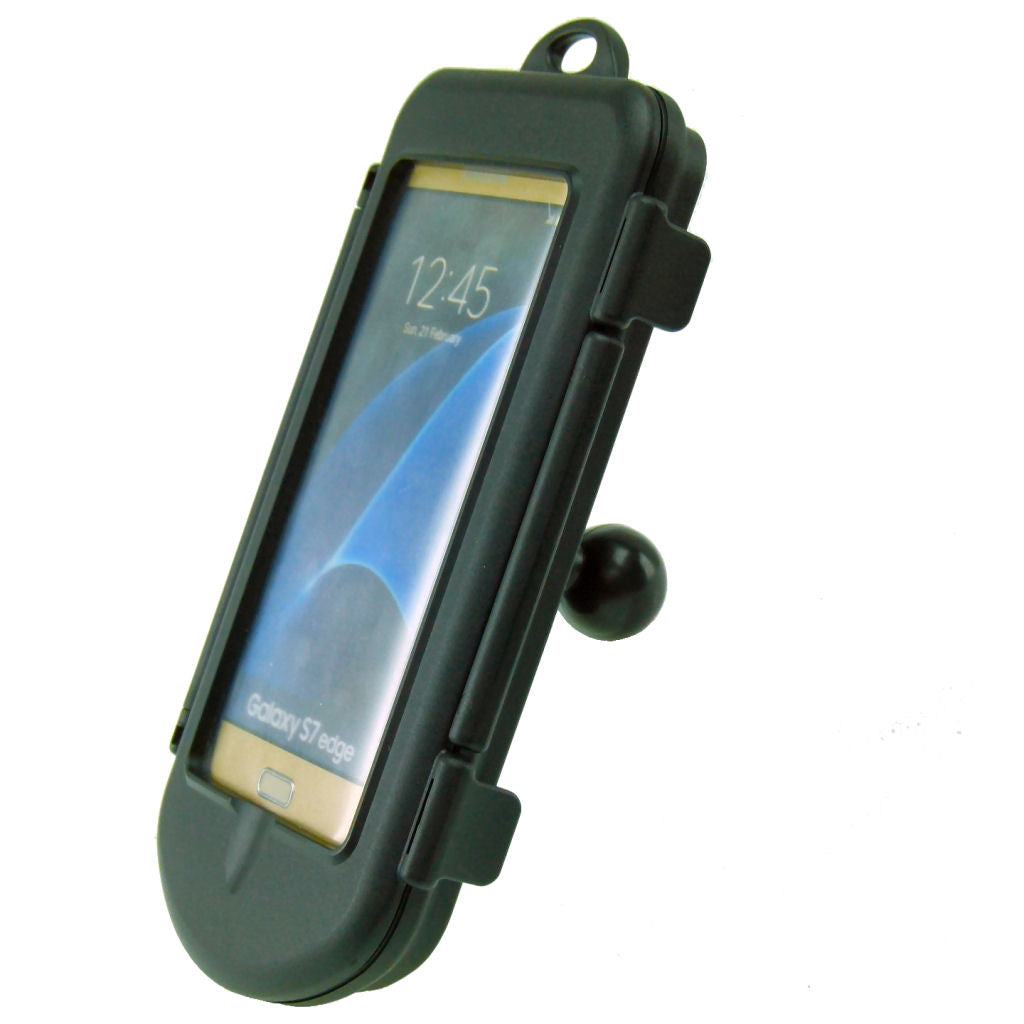 IPX4 Waterproof Hard Shell Case for Samsung Galaxy S7 EDGE with 1&quot; - 25mm Ball Adapter (sku 34817)