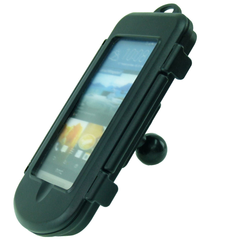 IPX4 Waterproof Hard Shell Case for HTC ONE M9 &amp; 1" -  25mm Ball Adapter  (sku 34975)