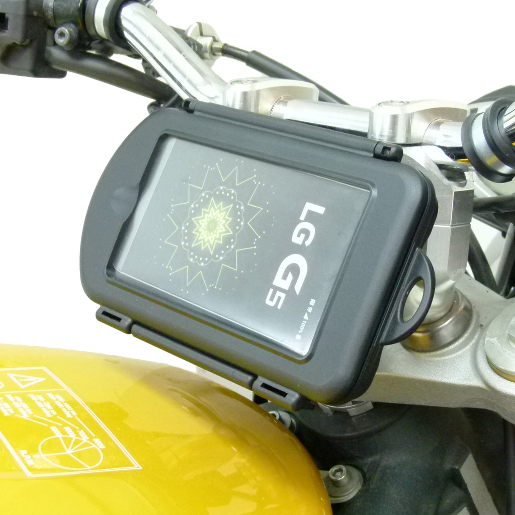 20.5-24.5mm Motorcycle Yoke Stem Mount with Waterproof Case for LG G5 (sku 34991)