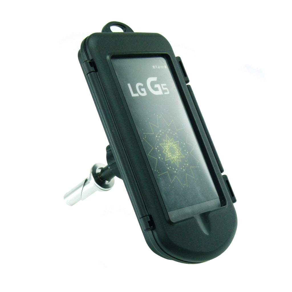 20.5-24.5mm Motorcycle Yoke Stem Mount with Waterproof Case for LG G5 (sku 34991)