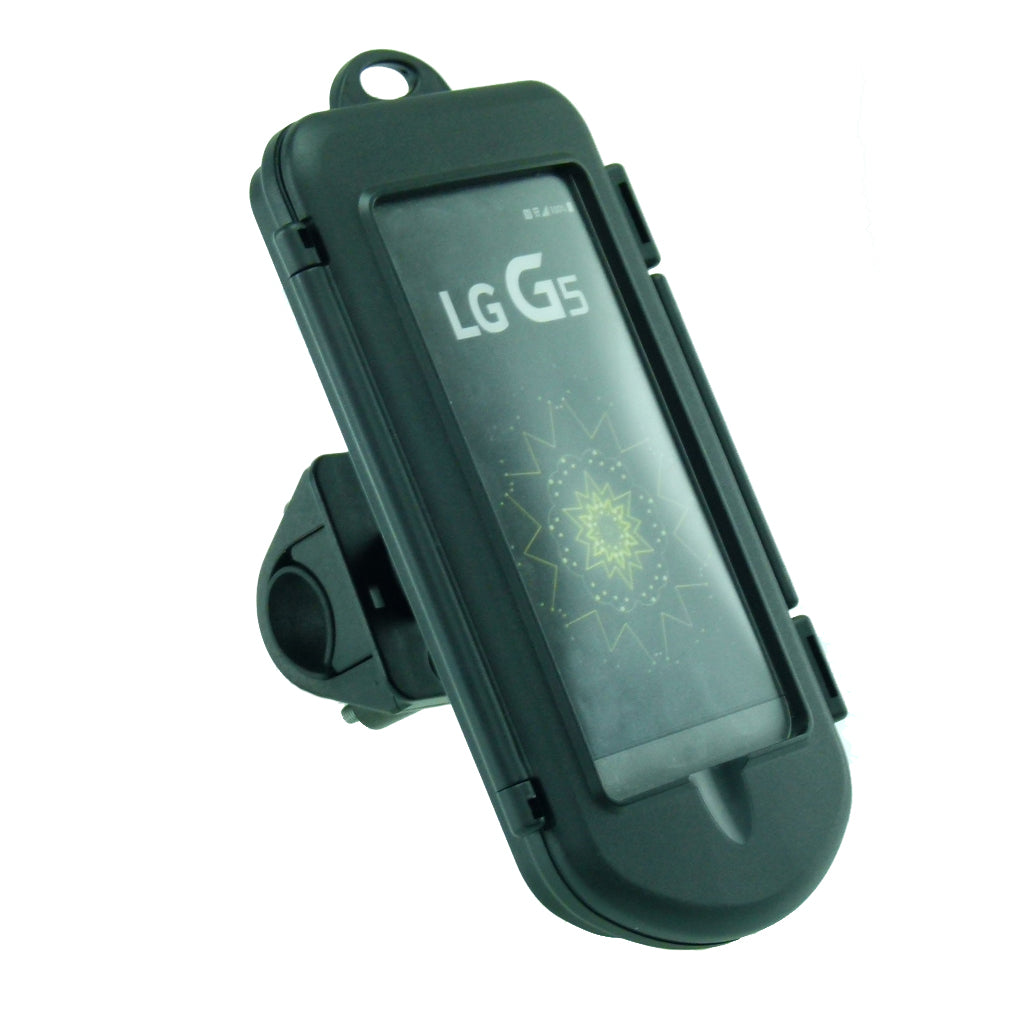 Motorcycle Handlebar Mount &amp; Waterproof Case for LG G5 (sku 35074)