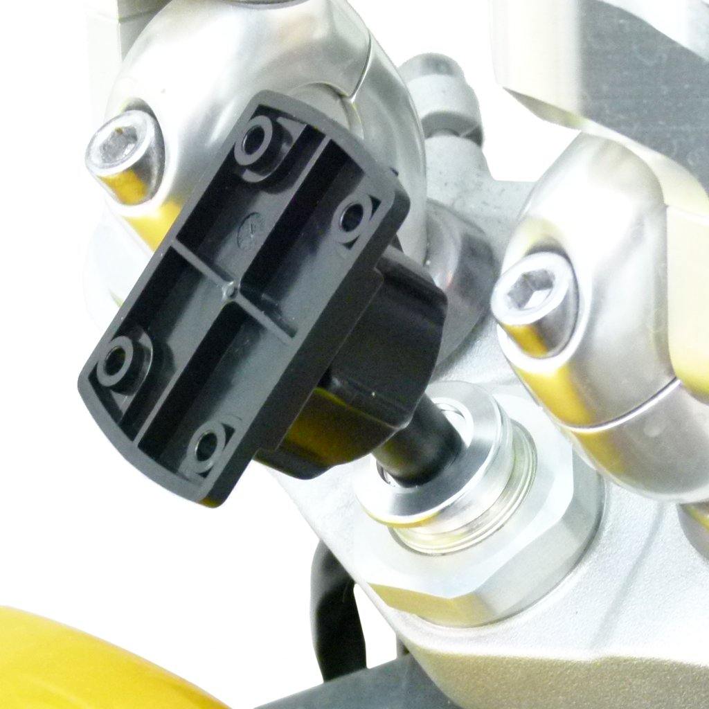 17.5-20.5mm Motorcycle Stem Mount &amp; 4 Hole AMPS Plate for Garmin Zumo XT (sku 56153) - BuyBits Ltd UK