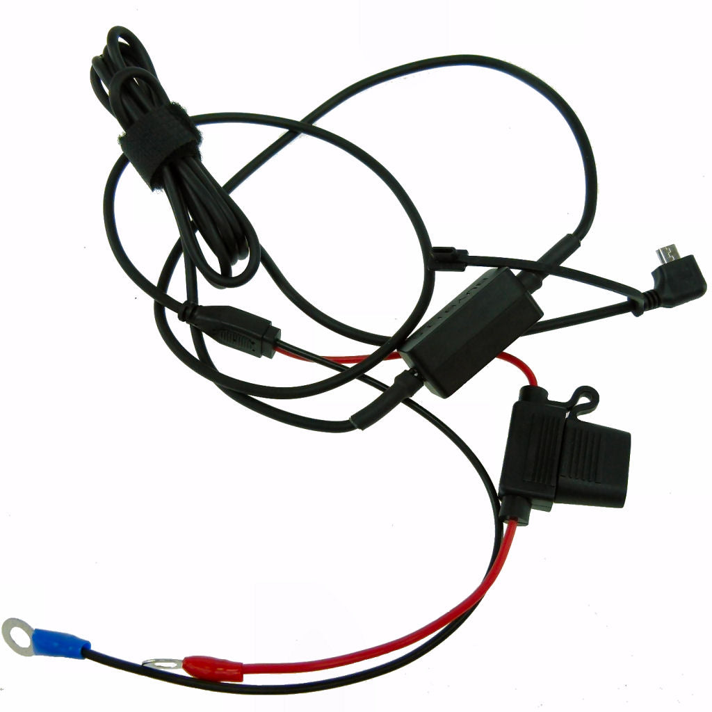BuyBits High Power Angled Micro USB Vehicle Camera Video Hard Wire Charging Cable (sku 35126)