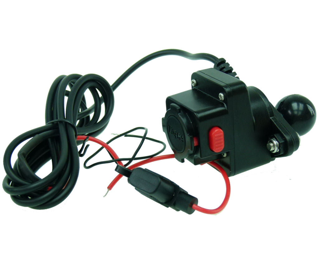 TiGRA Hardwire Powered 25mm BALL Adapter for MountCase &amp; MountCase 2 Phone Cases (sku 35158)