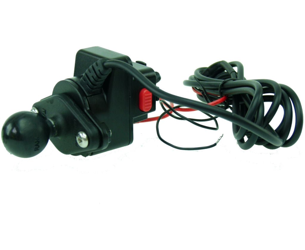 TiGRA Hardwire Powered 25mm BALL Adapter for MountCase &amp; MountCase 2 Phone Cases (sku 35158)