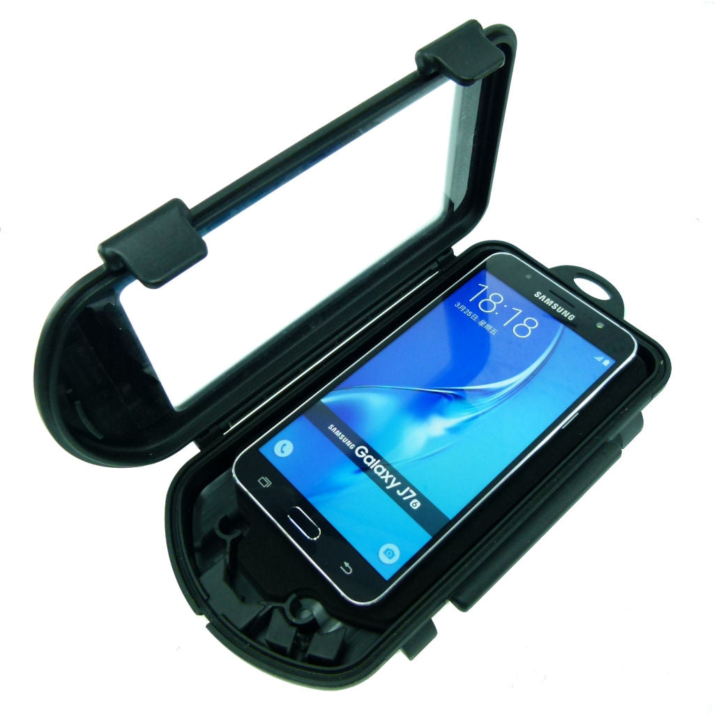 IPX4 Waterproof Hard Shell Phone Case &amp; 25mm Ball Adapter fits Samsung Galaxy J7 (sku 35388)