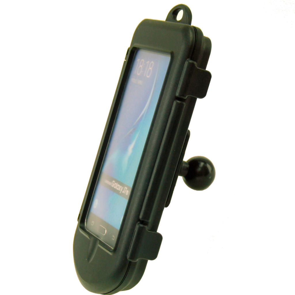 IPX4 Waterproof Hard Shell Phone Case &amp; 25mm Ball Adapter fits Samsung Galaxy J7 (sku 35388)