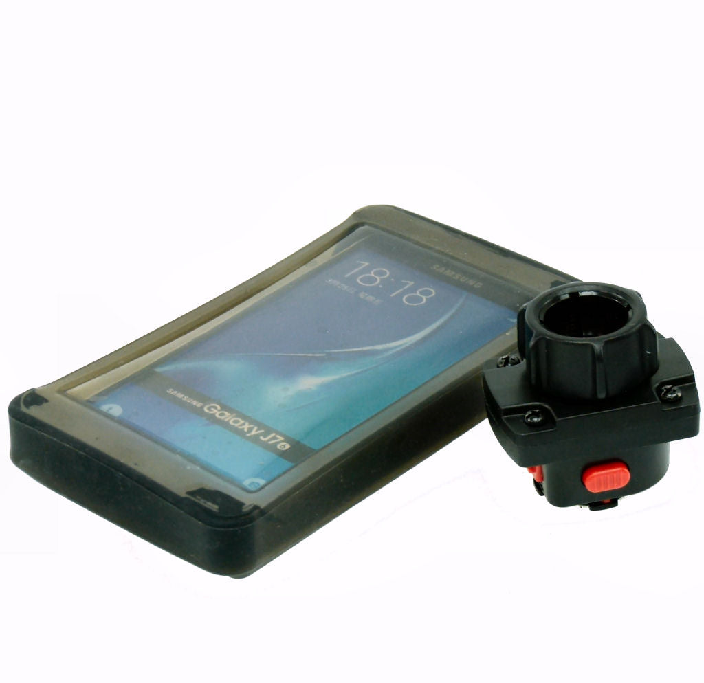 TiGRA Sport Mount Case 6 with Rain Guard 25mm Socket Adapter fits Samsung Galaxy J7 (sku 35389)