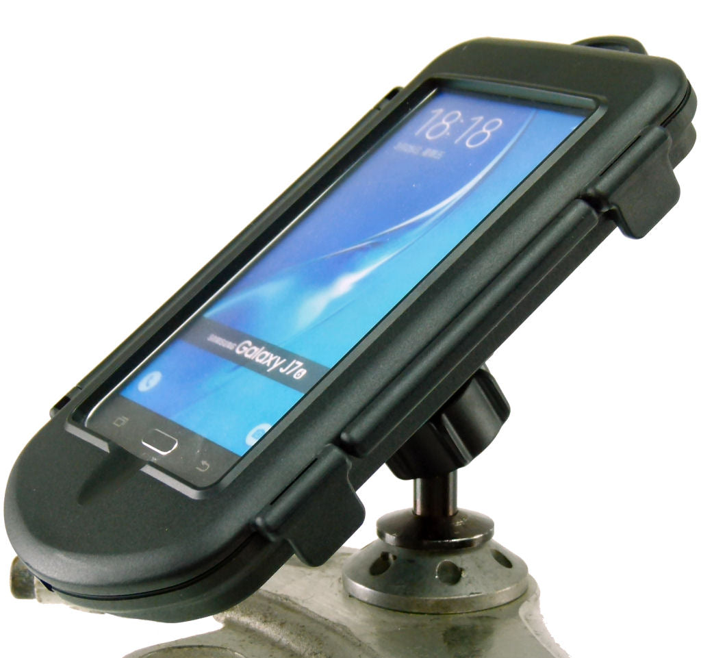 Waterproof 12mm Hexagon Motorcycle Bike Mount for Galaxy J7 fits Honda Blackbird &amp; Kawasaki (sku 35396)