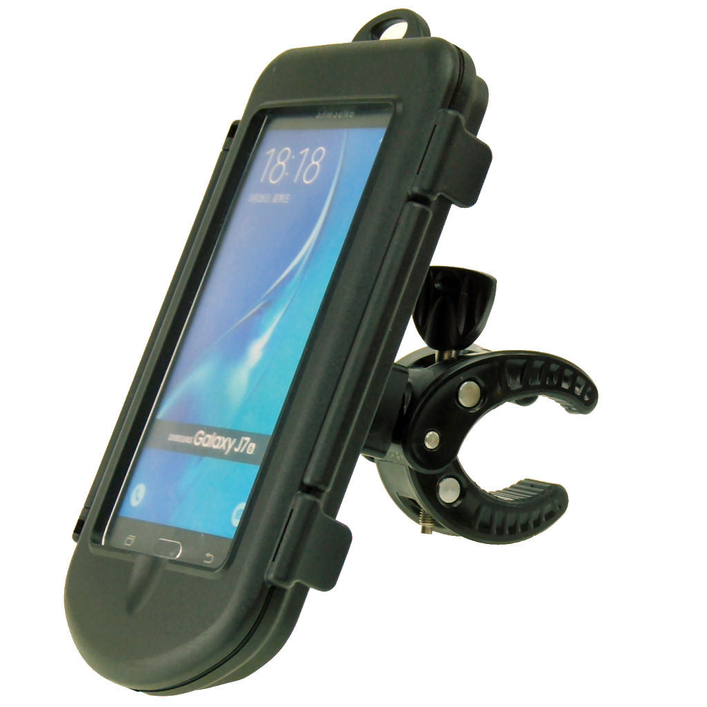 K-Tech Waterproof Motorcycle Bike Handlebar Clamp Mount for Samsung Galaxy J7 (sku 35402)