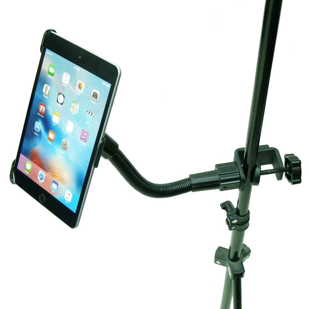 Dedicated Heavy Duty Music - Mic Stand Mount Tablet Holder for iPad Mini 2019 (sku 50579) - BuyBits Ltd UK
