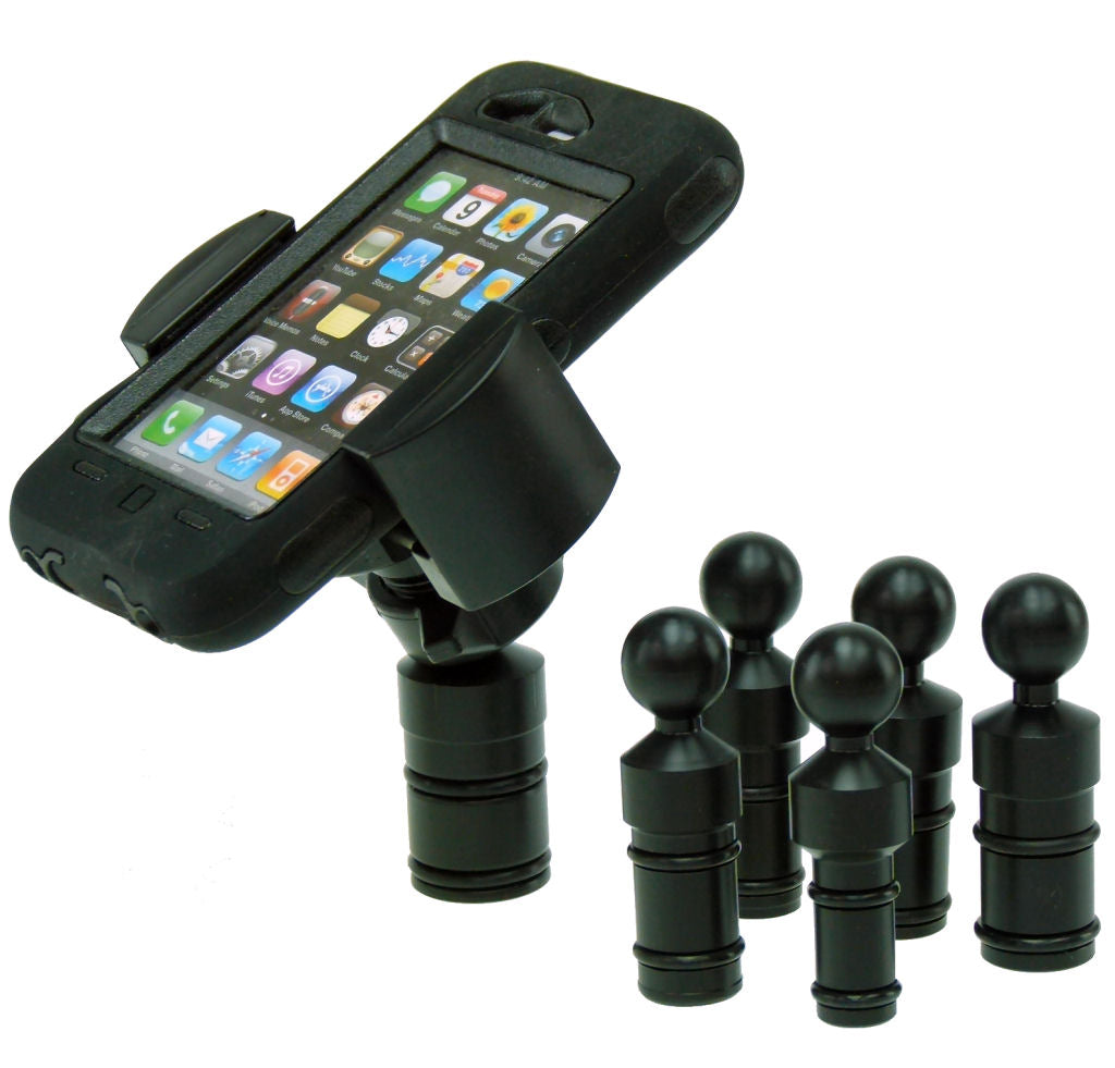 Techgripper Phone Holder &amp; Motorcycle Stem Mount 13mm 16mm 17mm 18mm 19mm 24mm (sku 35504)