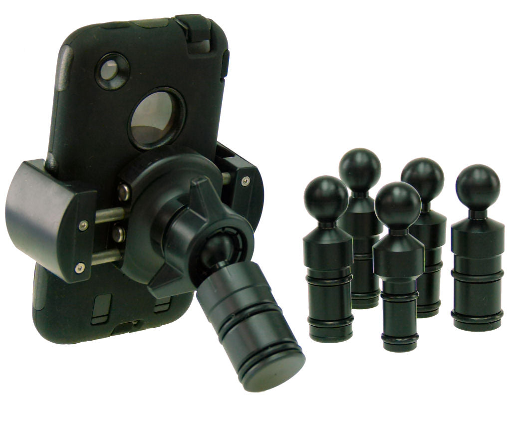 Techgripper Phone Holder &amp; Motorcycle Stem Mount 13mm 16mm 17mm 18mm 19mm 24mm (sku 35504)
