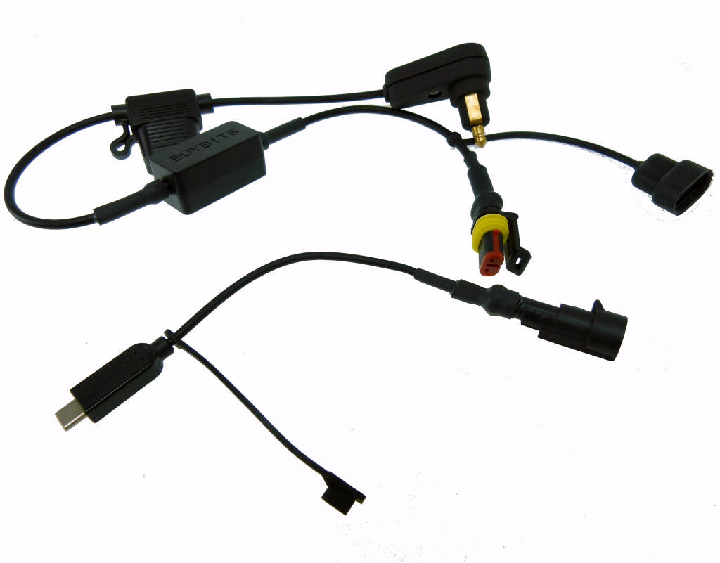 Short BuyBits High Powered 2.1A Motorcycle Hella - DIN Charger for One Plus 3 (sku 35518)