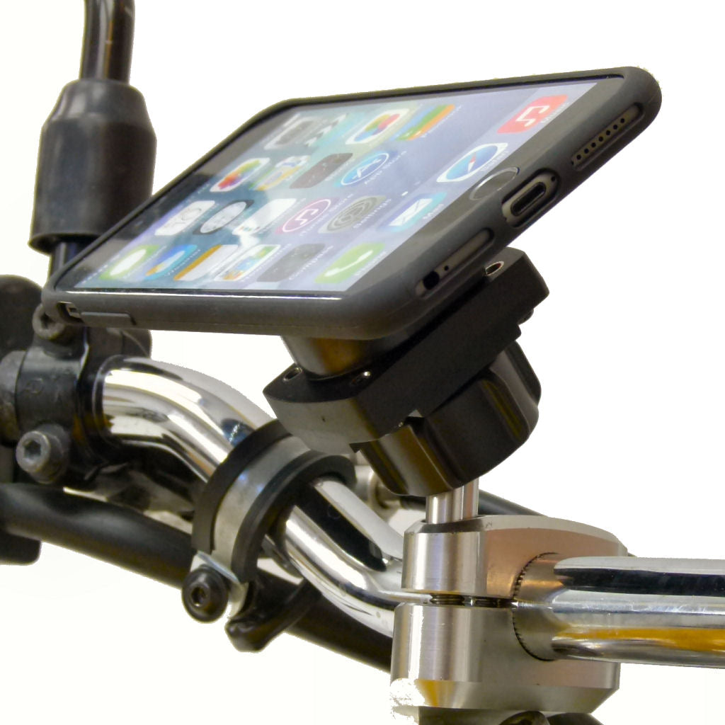 TiGRA MountCase Bundle with Motorcycle M8 Top Clamp Mount for iPhone 7 (sku 35778)