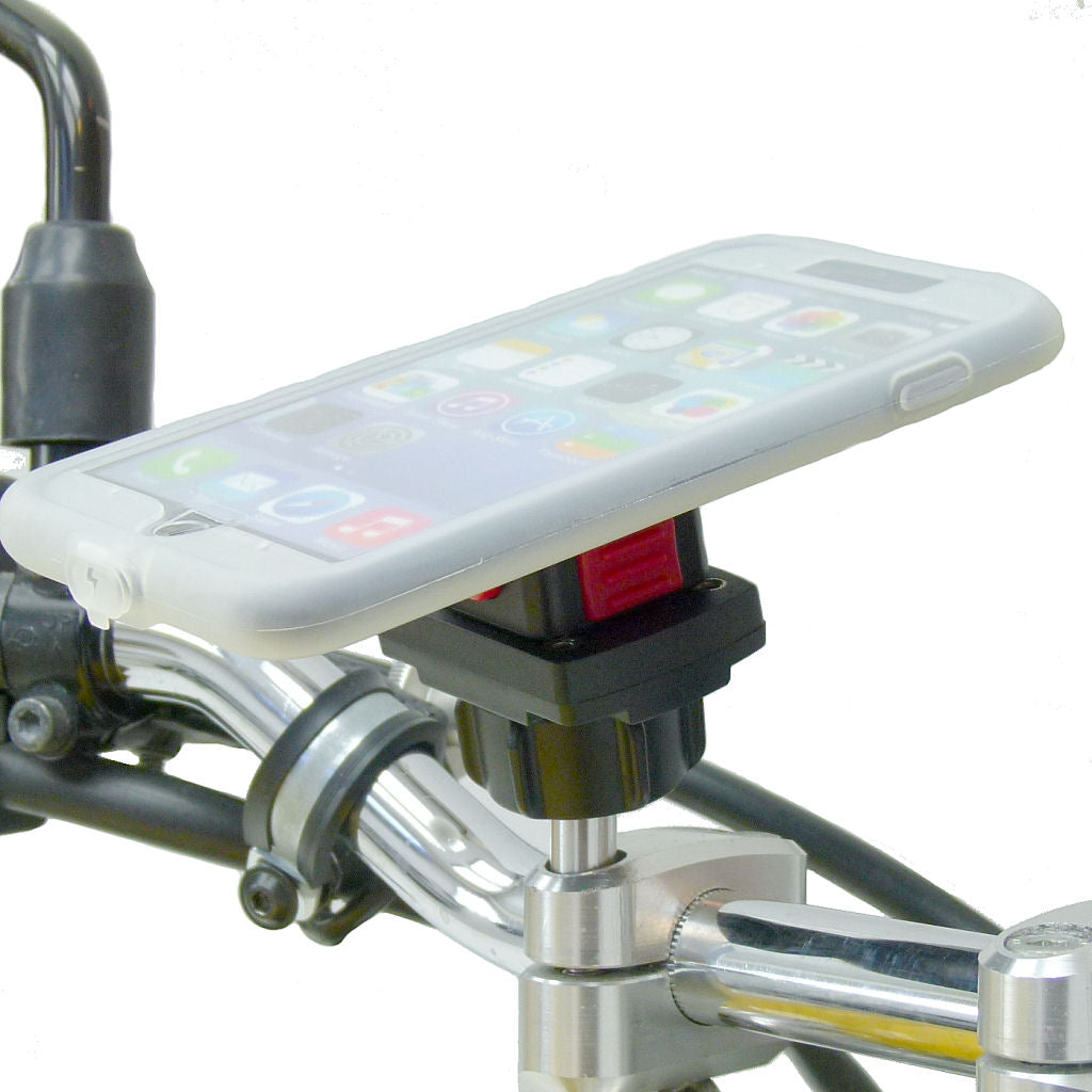 TiGRA MountCase Bundle with Motorcycle M8 Top Clamp Mount for iPhone 7 (sku 35778)