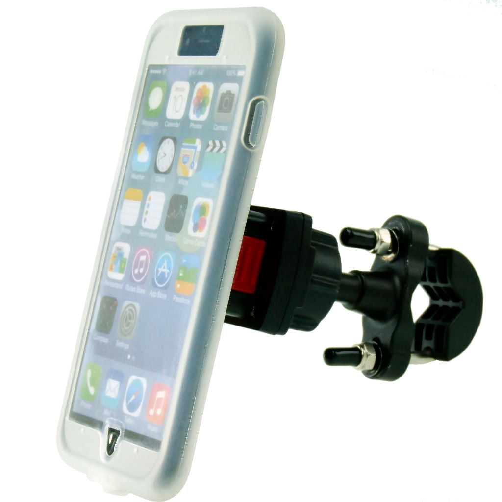TiGRA MountCase for iPhone 7 &amp; Metal U Bolt Handlebar Mount Bundle (sku 35788)