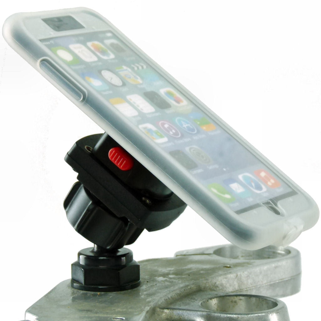Yoke 30 Motorcycle Nut Mount &amp; TiGRA MountCase Holder for Apple iPhone 8 PLUS (sku 39066)