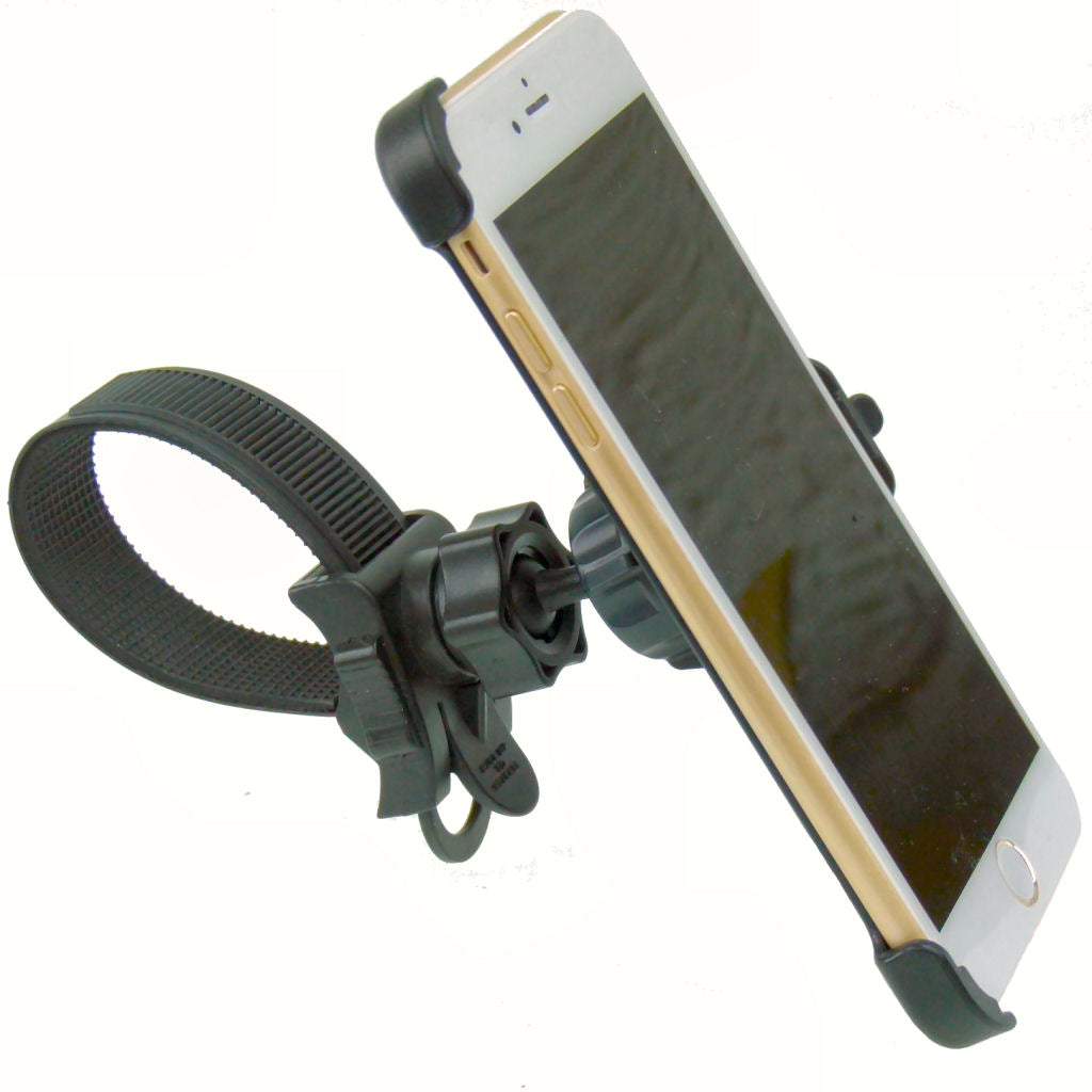 Locking Strap Motorcycle Bike Handlebar Mount for iPhone 7 Plus (5.5") (sku 35871)