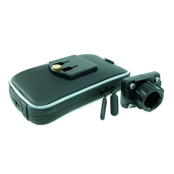 17.5-20.5mm Motorcycle Fork Stem Mount with Waterproof Case fits Apple iPhone 13 (sku 58586)