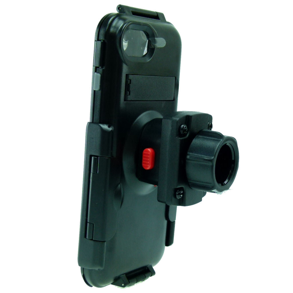 Yoke 20 Motorcycle Nut Mount with TiGRA Waterproof Tough Case for iPhone 8 (4.7") (sku 37995)