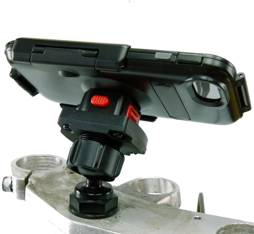 Yoke 20 Motorcycle Nut Mount with TiGRA Waterproof Tough Case for iPhone 8 (4.7") (sku 37995)