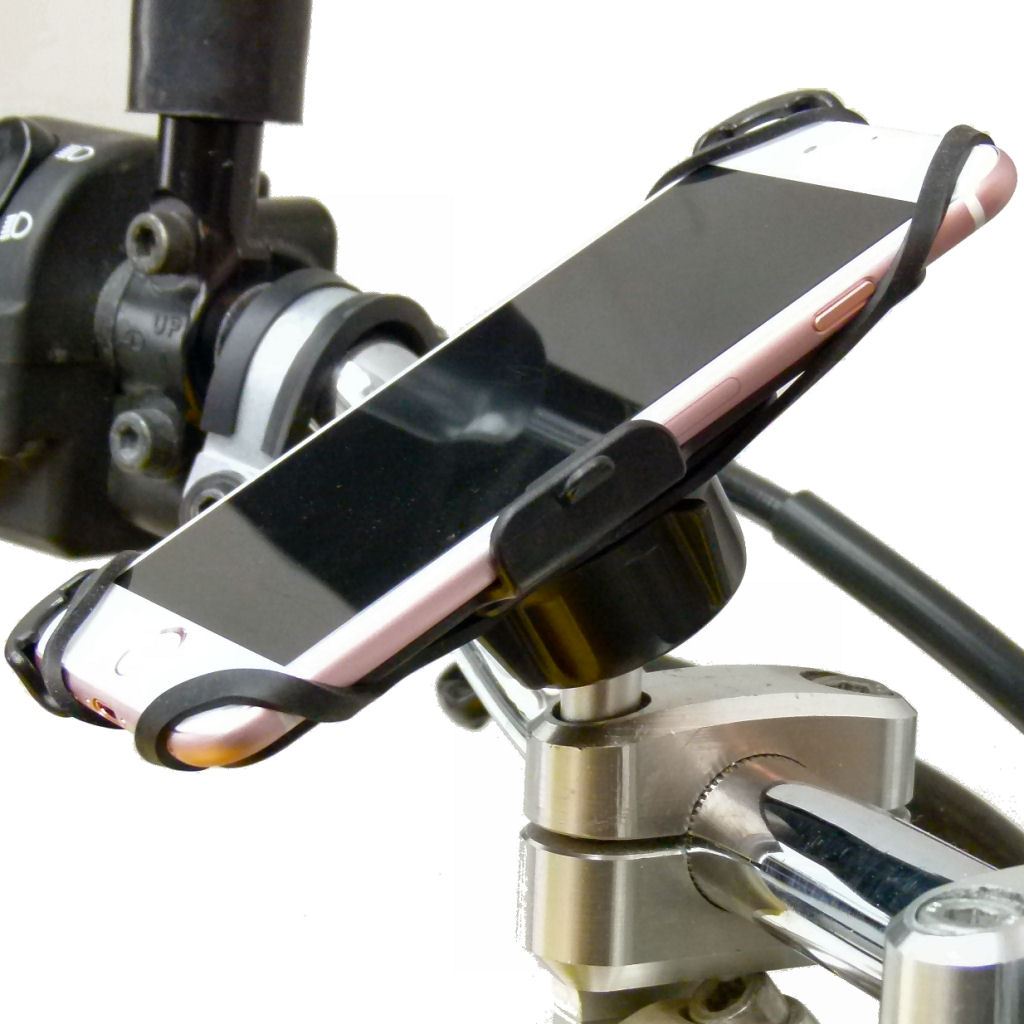 Dedicated Motorcycle M8 Handlebar Top Clamp Phone Mount for iPhone SE 2 (2020) (sku 53626) - BuyBits Ltd UK