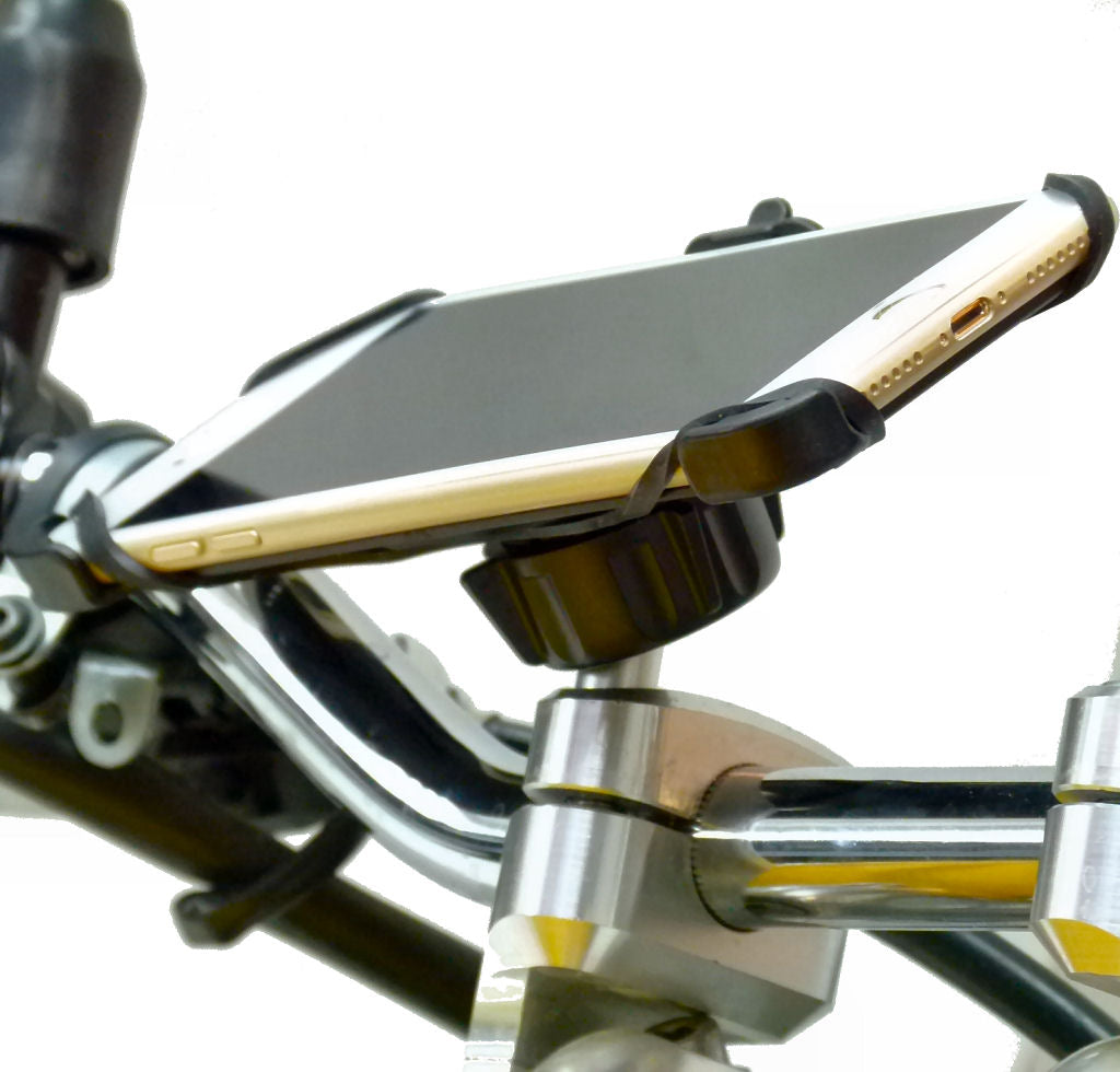 Dedicated Motorcycle M8 Handlebar Top Clamp Phone Mount for iPhone 7 PLUS (5.5") (sku 36407)