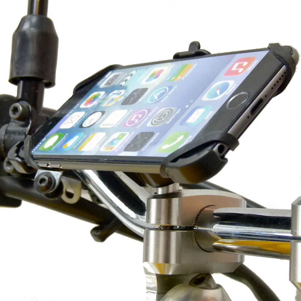 Dedicated Motorcycle M8 Handlebar Top Clamp Phone Mount for iPhone 6S PLUS (5.5") (sku 36409)