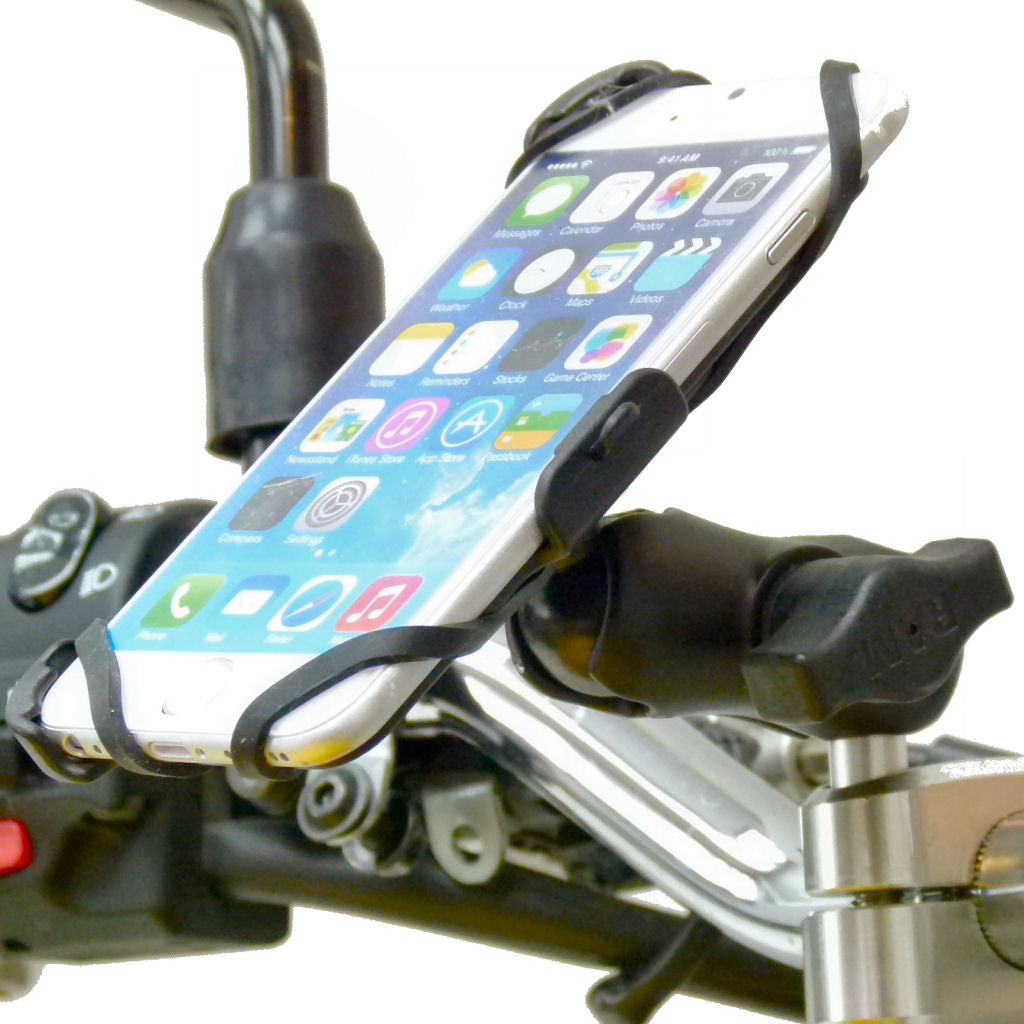 Extended Dedicated Motorcycle M8 Handlebar Top Clamp Phone Mount for iPhone 6S (4.7") (sku 36414)