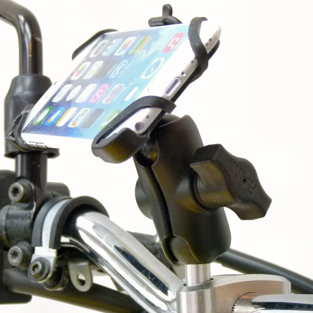 Extended Dedicated Motorcycle M8 Handlebar Top Clamp Phone Mount for iPhone 6 (4.7") (sku 36413)