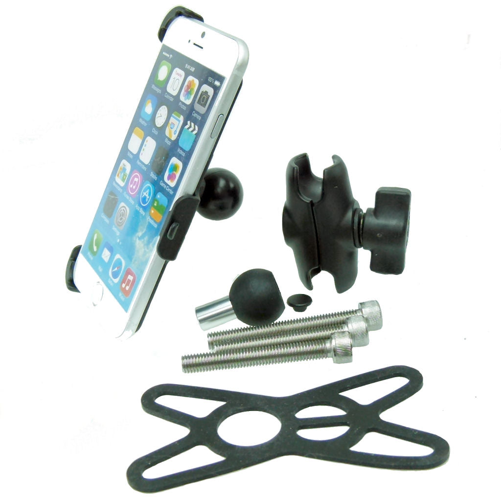 Extended Dedicated Motorcycle M8 Handlebar Top Clamp Phone Mount for iPhone 6S (4.7") (sku 36414)