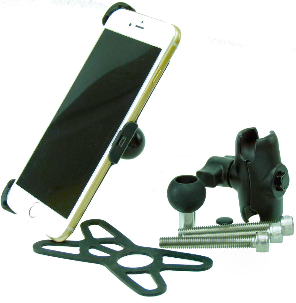Extended Dedicated Motorcycle M8 Handlebar Top Clamp Phone Mount for iPhone 7 PLUS (5.5") (sku 36416)